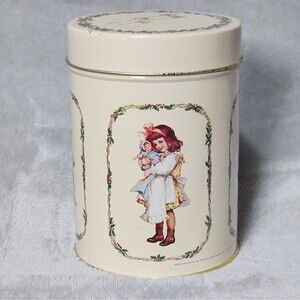 Holiday Tin 5" Tall and 3.5" Diameter